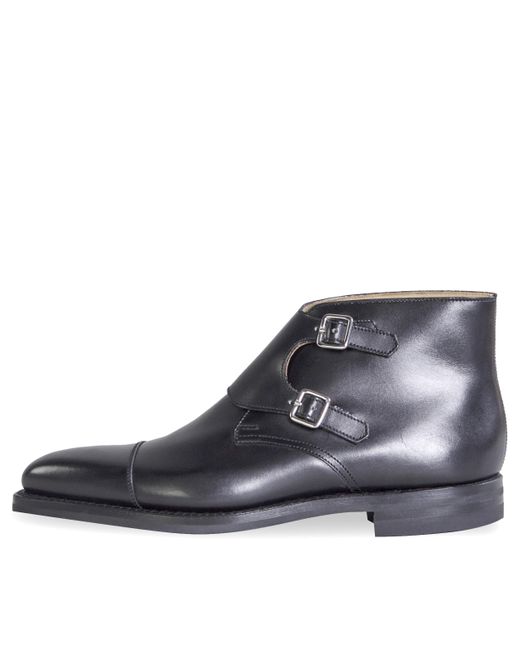 Crockett & Jones 'camberley' Calf Leather Boots Black for Men Lyst UK