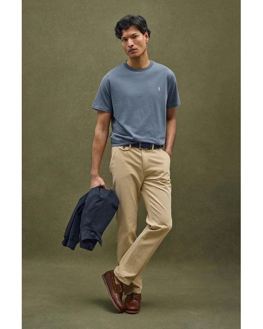 Maglietta Blu Denim A Maniche Corto Con Ricamo Rigby Go di POLO CLUB in Green da Uomo