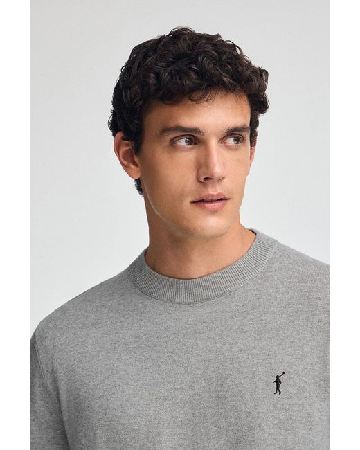 Maglione Grigio Vigorè di POLO CLUB in Black da Uomo