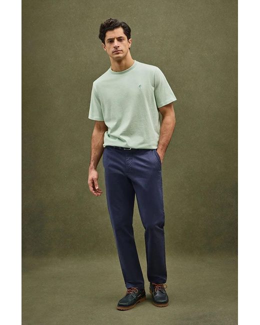 Maglietta Turchese Pastello A Maniche Corte E Ricamo Rigby Go di POLO CLUB in Green da Uomo