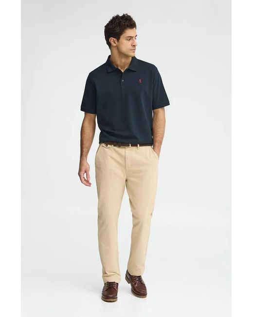 Polo Blu Marino A Maniche Corte Con Logo Ricamato Rigby Go di POLO CLUB in Green da Uomo