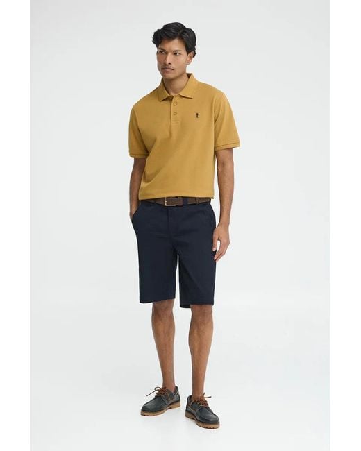 Polo Senape A Maniche Corte Con Logo Ricamato Rigby Go di POLO CLUB in Multicolor da Uomo