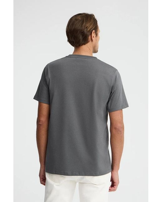 Maglietta Color Asfalto A Maniche Corte E Ricamo Rigby Go di POLO CLUB in Gray da Uomo