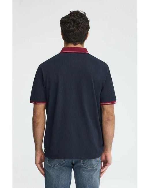 Polo Blu Marino Con Dettagli A Contrasto E Ricamo Rigby Go di POLO CLUB in Blue da Uomo