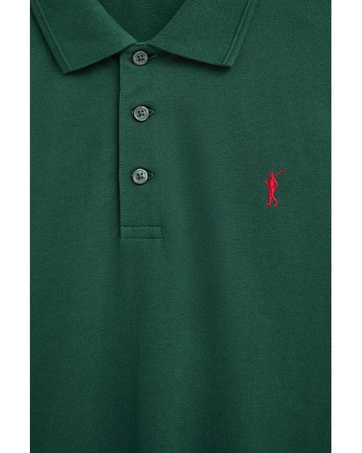 Polo Verde Bottiglia A Maniche Lunghe, Regular Fit Con Ricamo Rigby Go di POLO CLUB in Green da Uomo