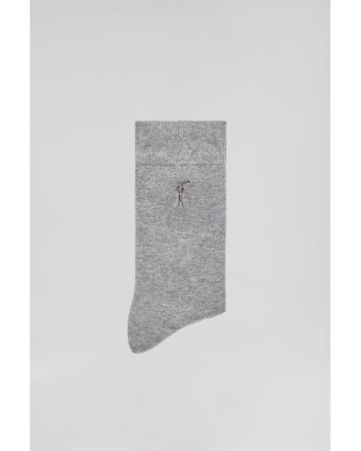 Pack Di Due Paia Di Calzini Grigi Con Logo Rigby Go di POLO CLUB in Gray da Uomo