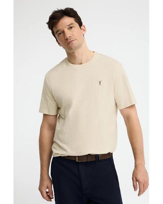 Maglietta A Maniche Corte E Fit Ampio Con Logo Rigby Go di POLO CLUB in Blue da Uomo