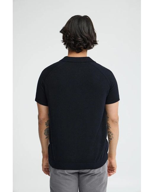 Maglione Blu Marino A Maniche Corte E Con Colletto A Polo E Logo Rigby Go di POLO CLUB in Multicolor da Uomo