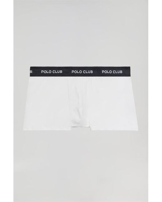 Boxer Blanc Et Noir Avec Logo POLO CLUB pour homme en coloris Multicolor