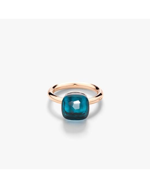Pomellato Blue Ring Nudo Classic