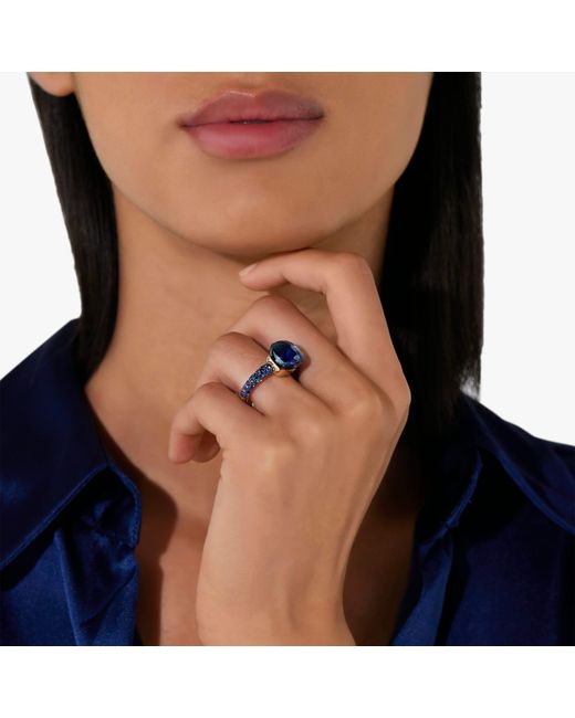 Pomellato Blue Ring Nudo Classic