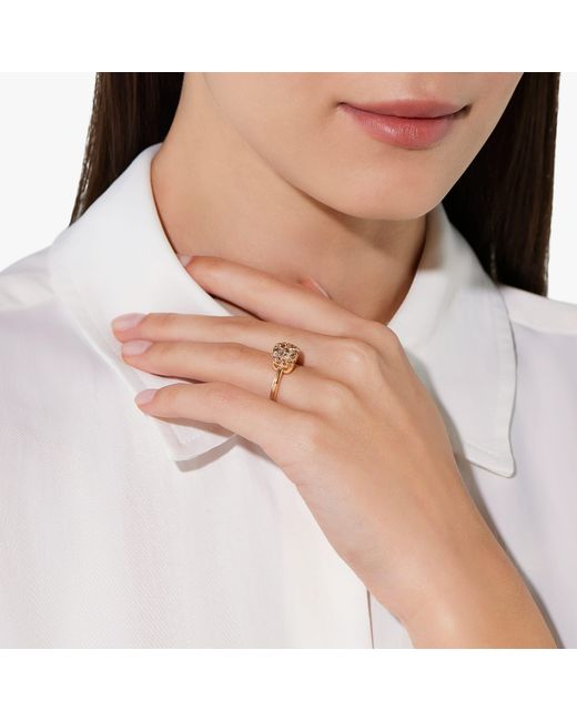 Pomellato White Ring Nudo Solitaire Petit