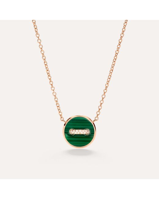Pomellato Green Pom Pom Dot Necklace With Pendant