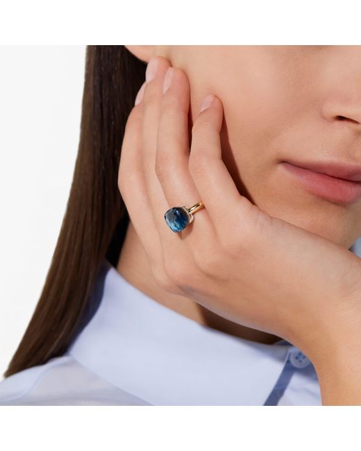 Pomellato Blue Ring Nudo Classic