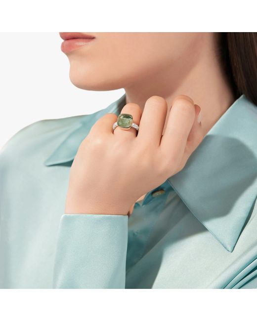 Pomellato Green Ring Nudo