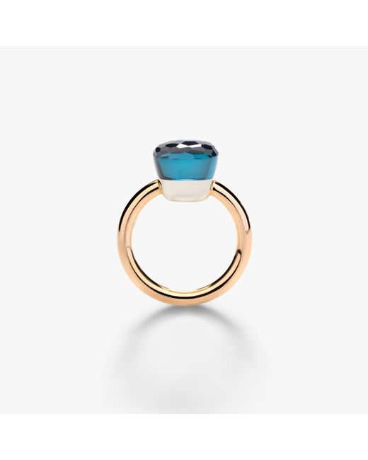 Pomellato Blue Ring Nudo Classic