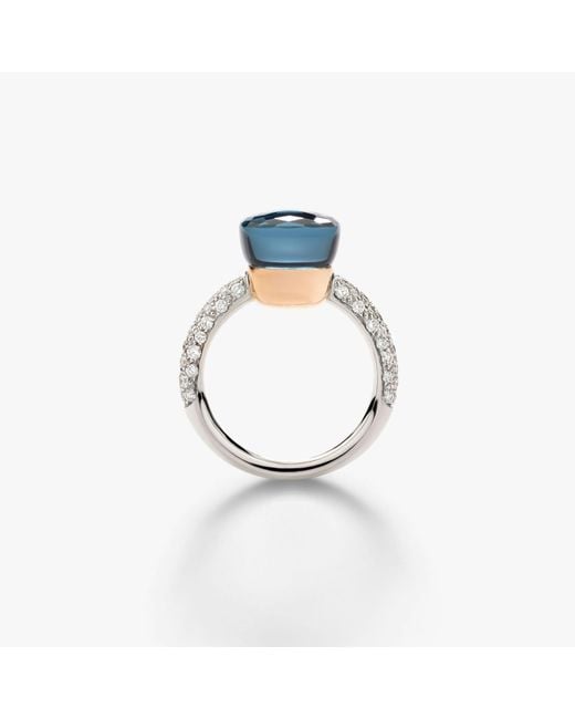 Pomellato Blue Klassischer Ring Nudo
