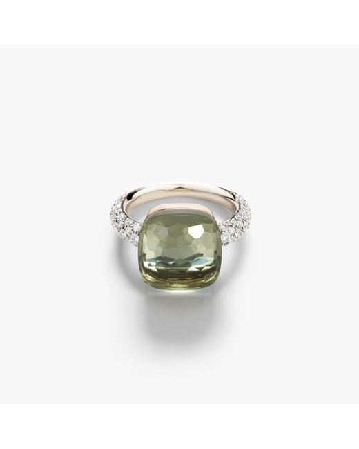 Pomellato Green Ring Nudo