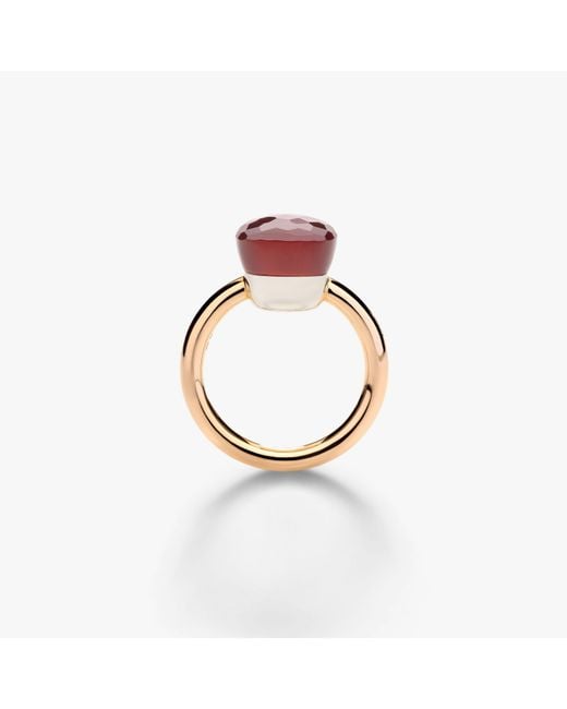 Pomellato Red Klassischer Ring Nudo