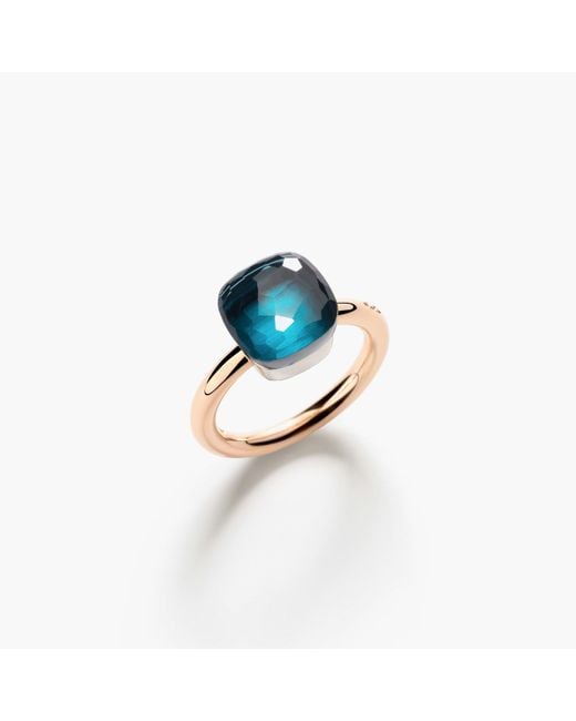 Pomellato Blue Ring Nudo Classic