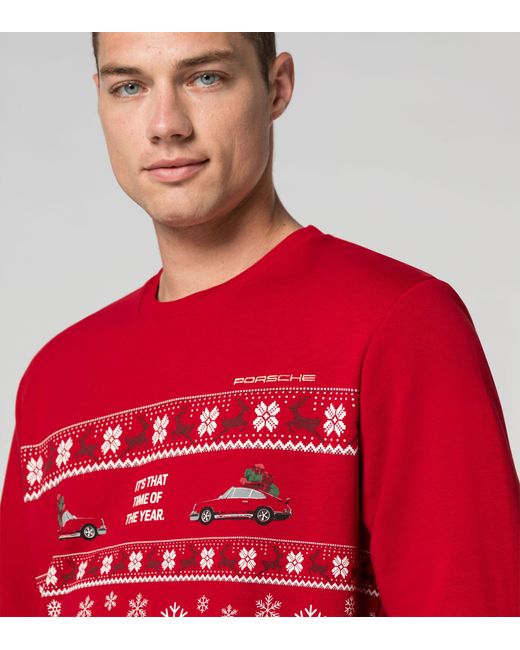 Porsche Design Red Sweatshirt Unisex – Christmas