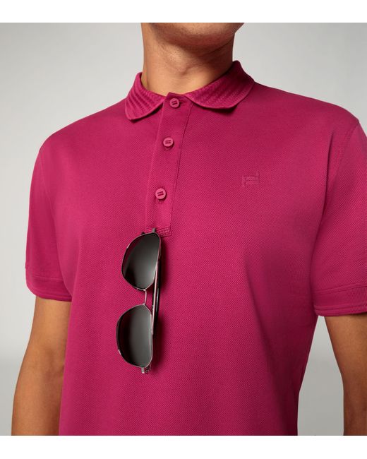 Porsche Design Pink Tec Flex Polo Shirt