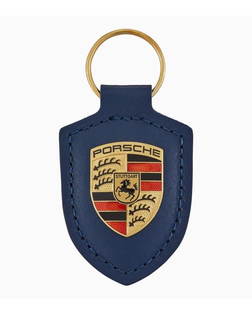 Porsche Design Blue Schlüsselanhänger Wappen – Essential