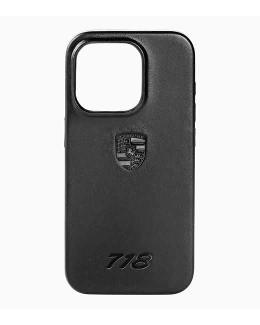 Porsche Design Black Snap on Case iPhone 15 Pro Cayman