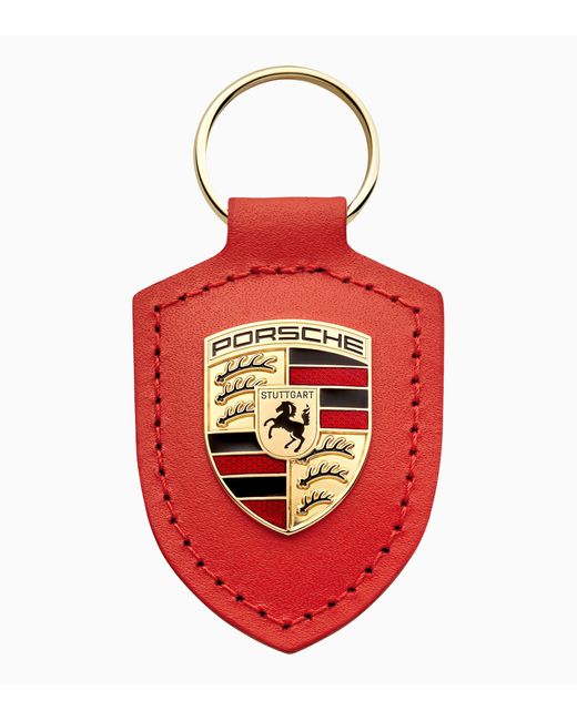 Porsche Design Red Schlüsselanhänger Wappen "Driven by Dreams" – 75Y