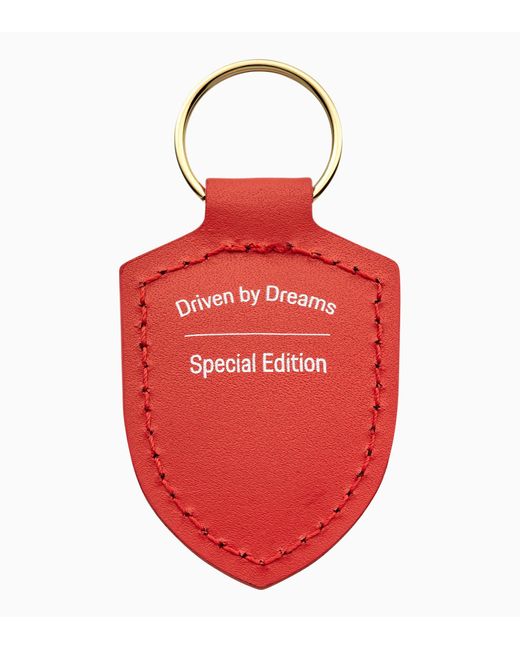 Porsche Design Red Schlüsselanhänger Wappen "Driven by Dreams" – 75Y