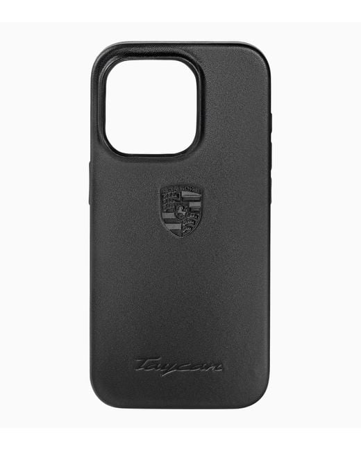 Porsche Design Black Snap on Case iPhone 15 Pro Taycan