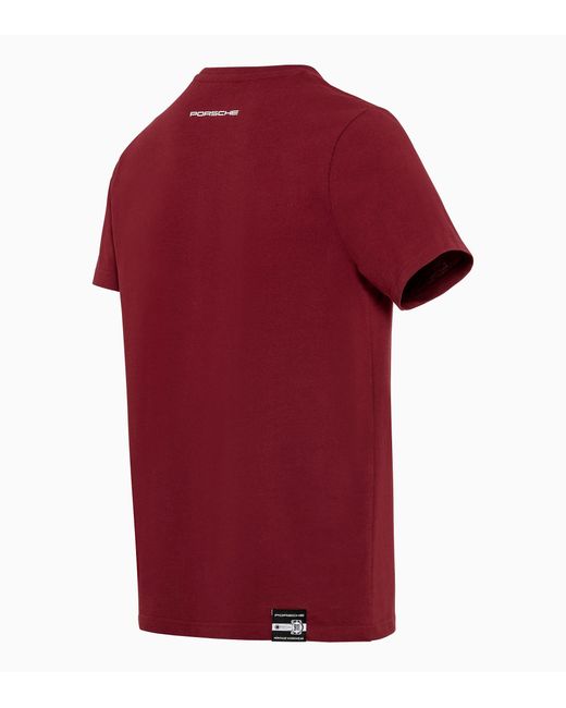 Porsche Design Red T-Shirt Wappen – Essential