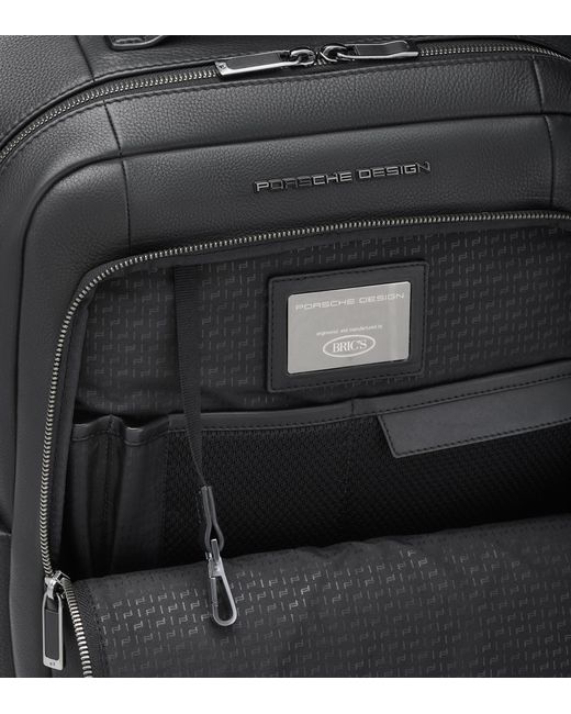 Porsche Design Black Roadster Leather Backpack L