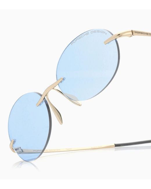 Porsche Design Blue Sunglasses Liquid Titanium #7