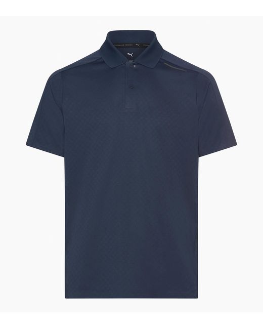 Porsche Design Blue Sport-Tex Jacquard Polo Shirt for men