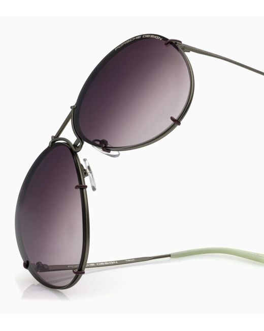 Porsche Design Purple Sunglasses Iconic Aviator #1 Ladies Capsule