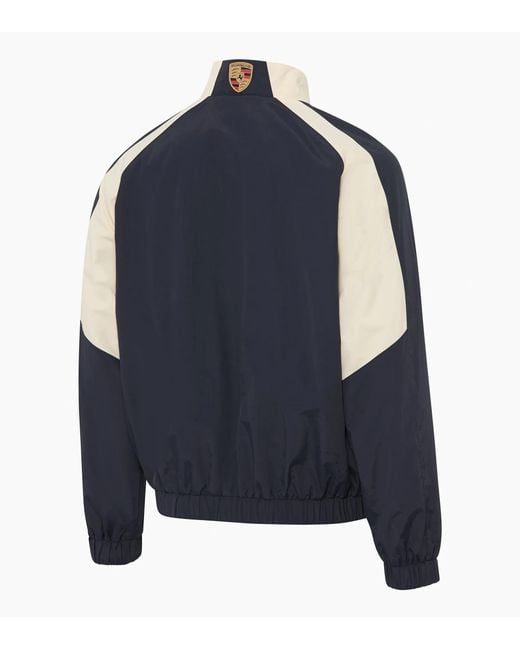 Porsche Lifestyle Blue Retro Blouson Jacket