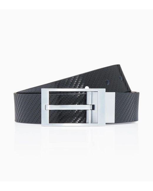 Porsche Design Blue Reversible Business Belt 35 for men
