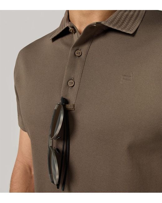Porsche Design Brown Tec Flex Polo-Shirt for men