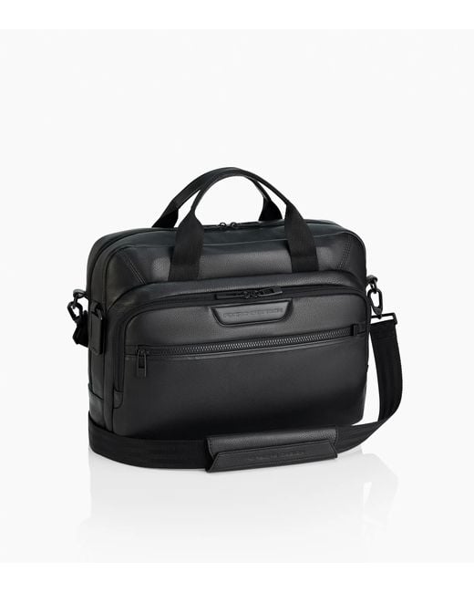 Porsche Design Black Roadster Leather Briefcase