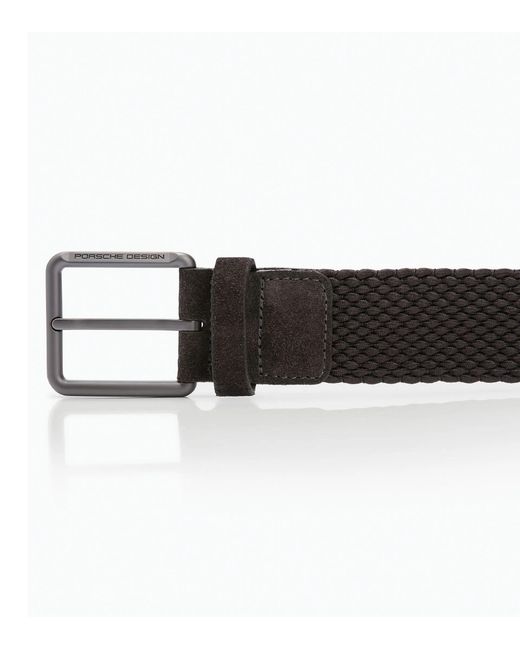 Porsche Design Black Casual Pin Buckle Chino Belt for men