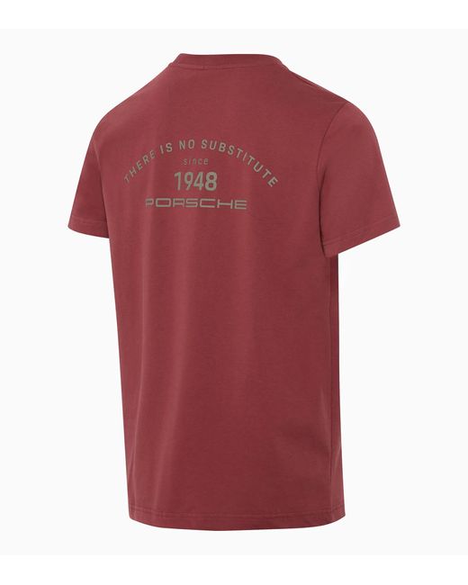 Porsche Lifestyle Red T-Shirt – There Is No Substitute