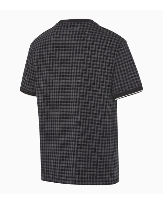 Porsche Lifestyle Black Pepita Lifestyle T-Shirt – Porsche Legacy X Puma for men