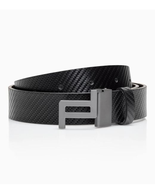 Porsche Design Black Business Belt Icon Reversible 35 for men