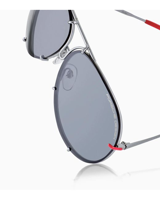 Porsche Lifestyle Blue Sunglasses Iconic Aviator #1