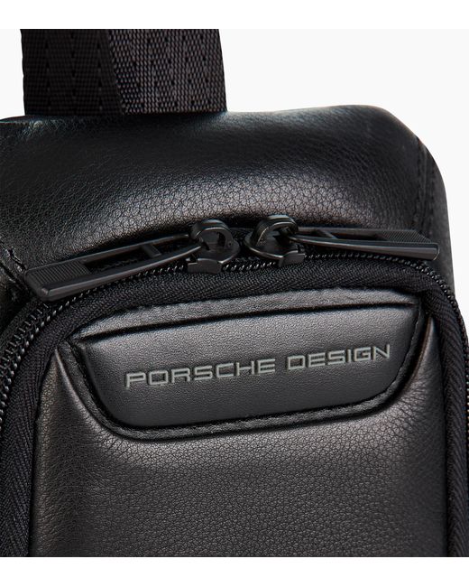 Porsche Design Black Roadster Leather Crossbody Bag