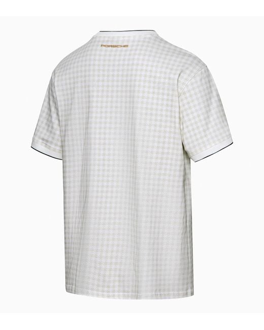 Porsche Lifestyle White Pepita Lifestyle T-Shirt – Porsche Legacy X Puma for men