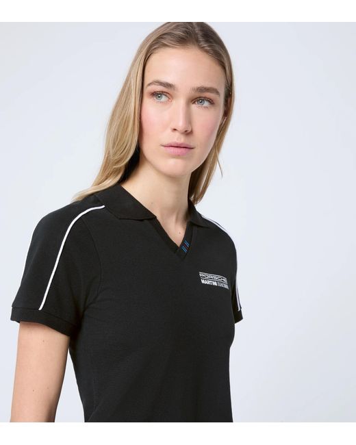 Porsche Lifestyle Black Polo Shirt – Martini Racing