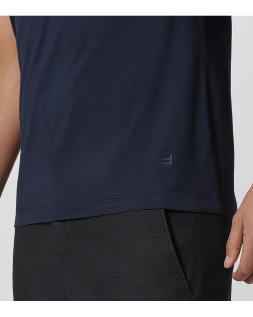Porsche Design Blue V-Neck T-Shirt for men