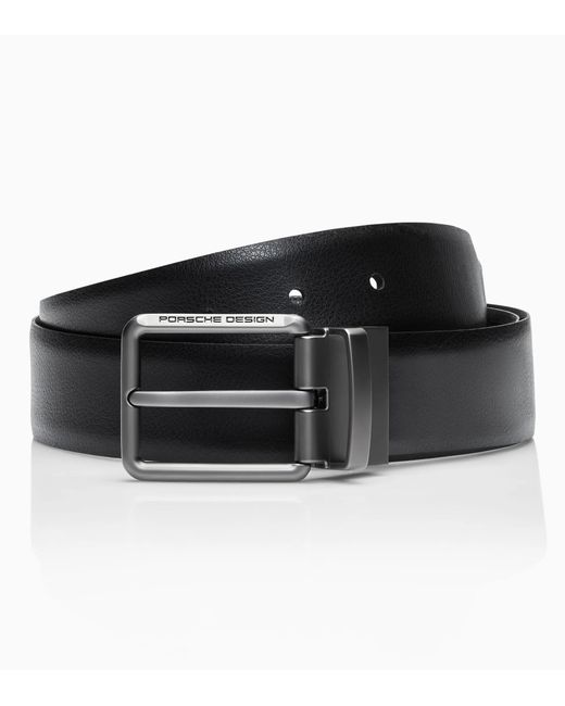 Porsche Design Black Business Belt Pin Buckle Reversible 35 for men